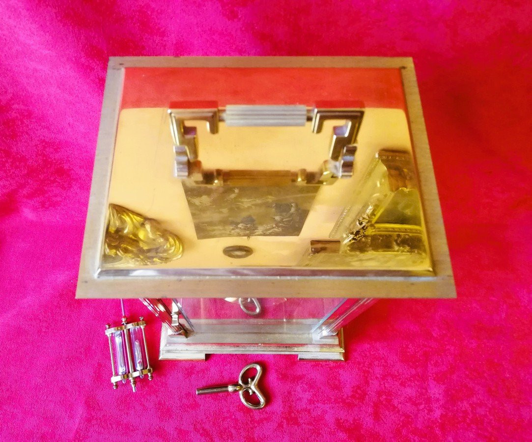 Gilded Bronze Cage Clock-photo-7