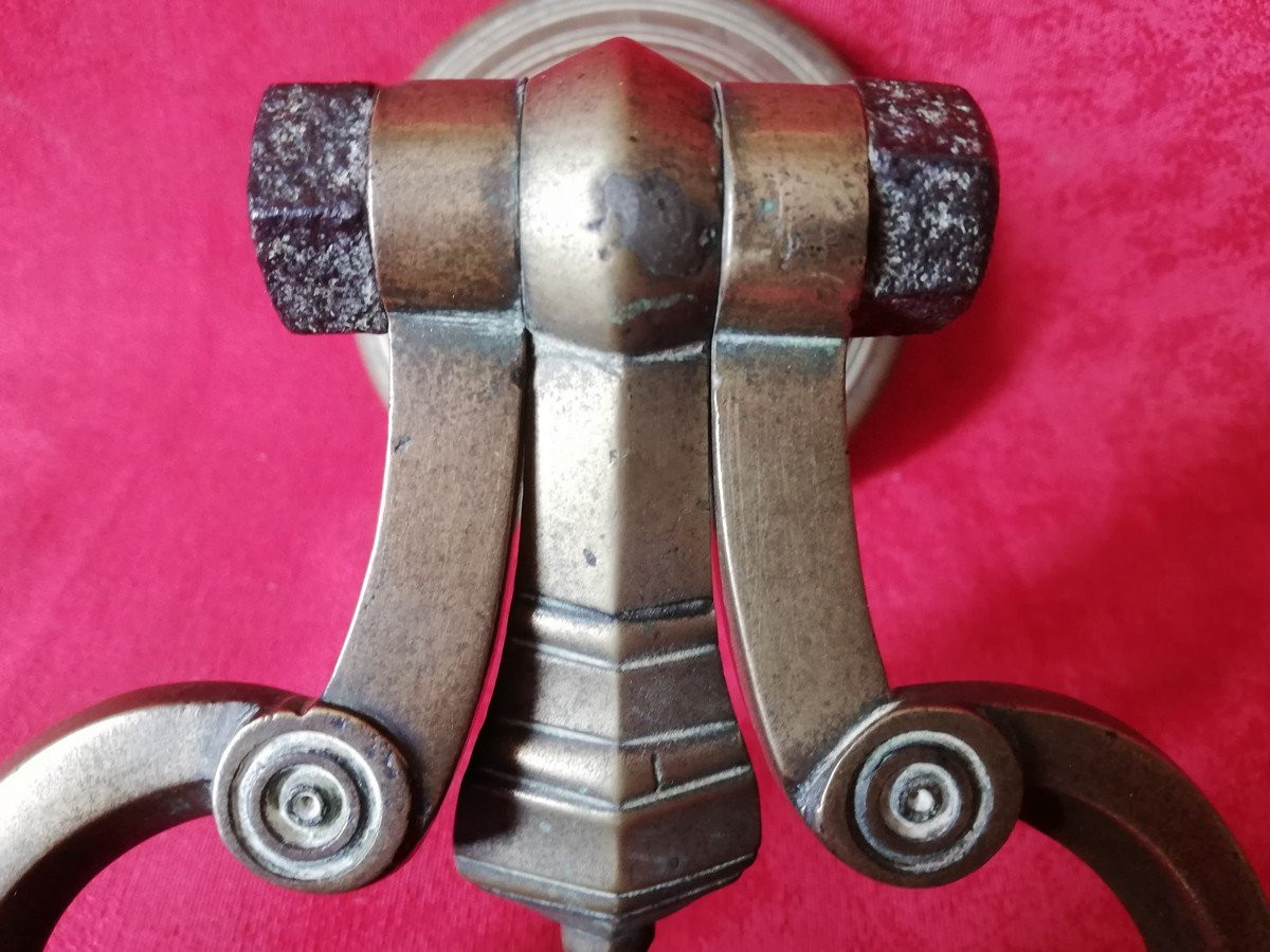 17th/18th Century Bronze Door Knocker-photo-2
