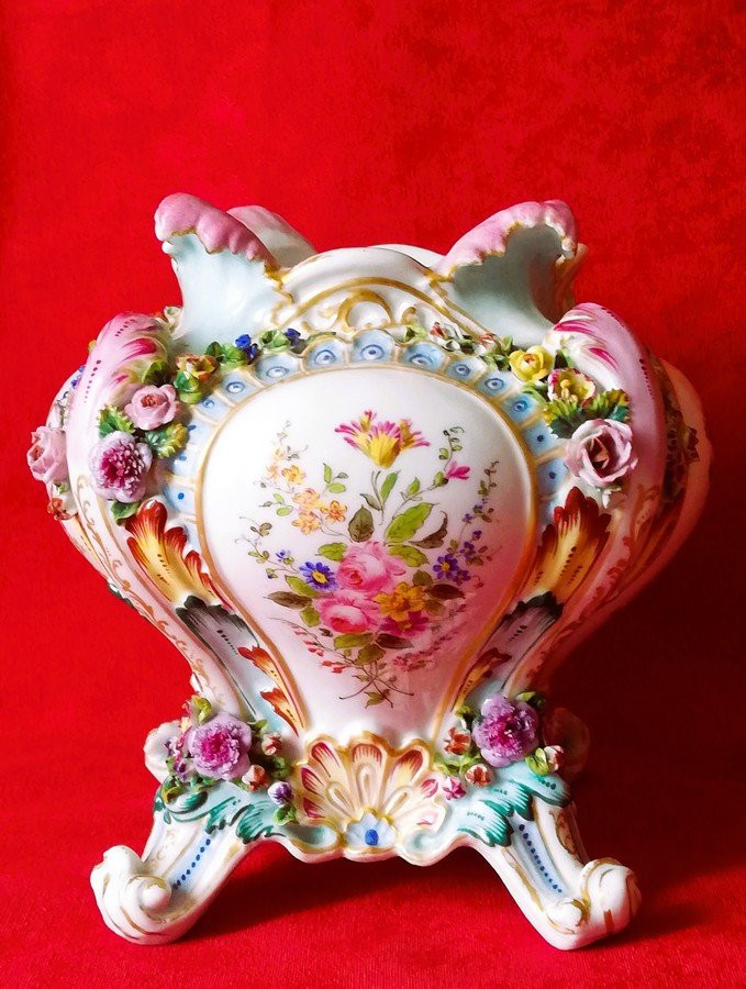 Cache pot en porcelaine de Meissen -photo-3