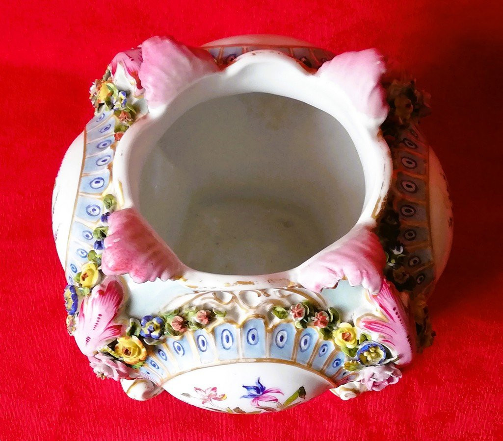 Cache pot en porcelaine de Meissen -photo-5