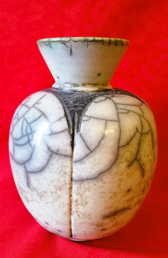 Raku Ceramic Vase  -photo-1