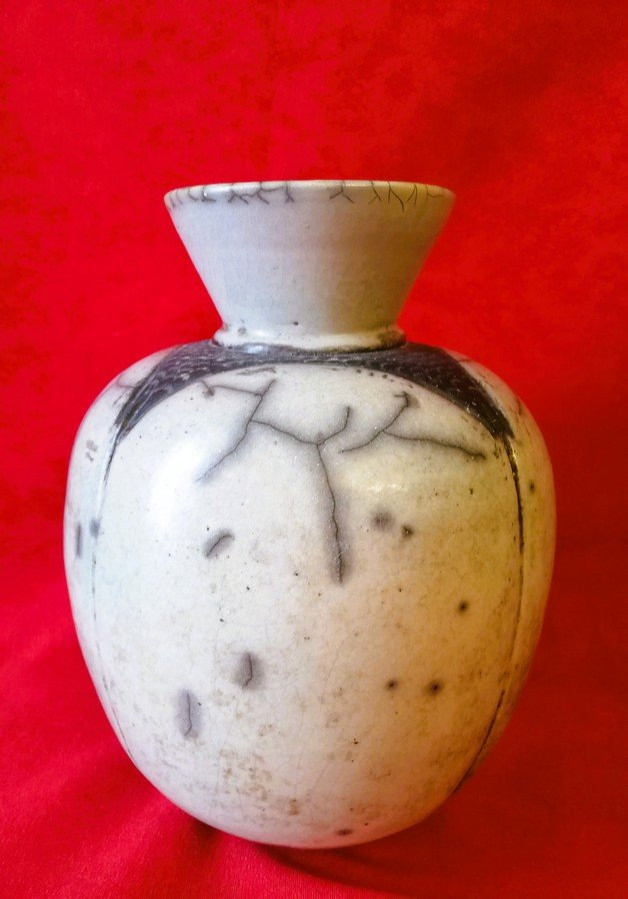 Raku Ceramic Vase  -photo-2