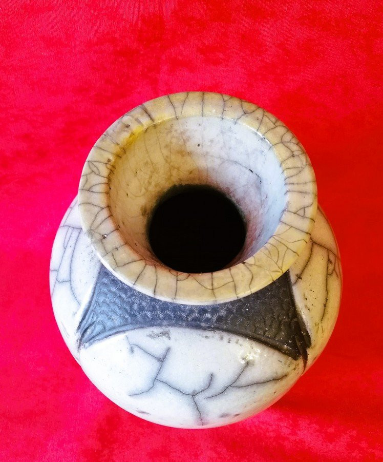 Raku Ceramic Vase  -photo-3