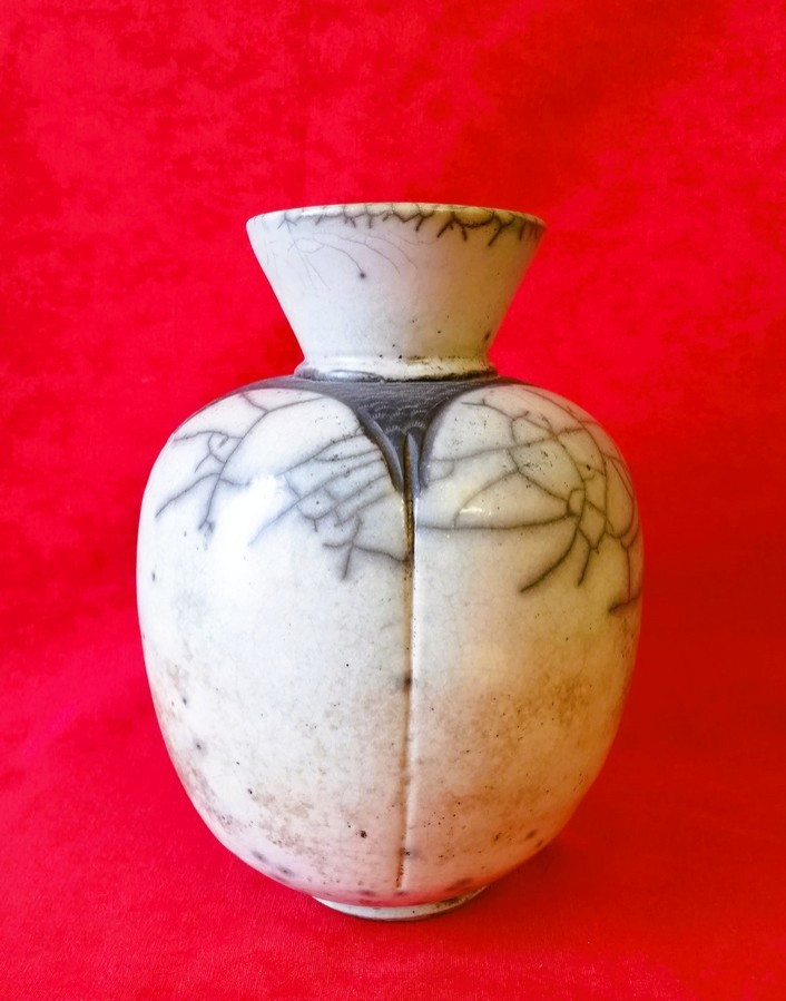 Raku Ceramic Vase  