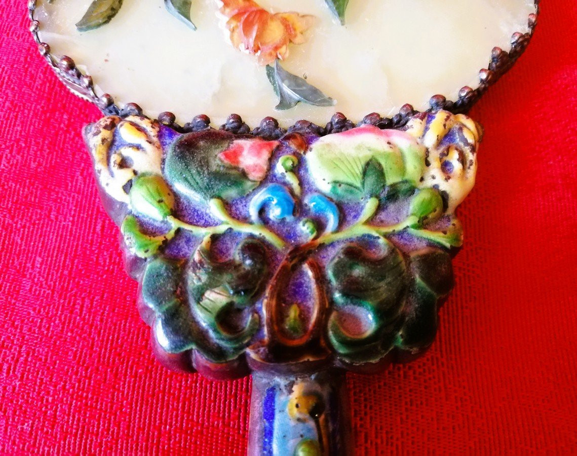 Porcelain And Hard Stone Mirror -photo-2