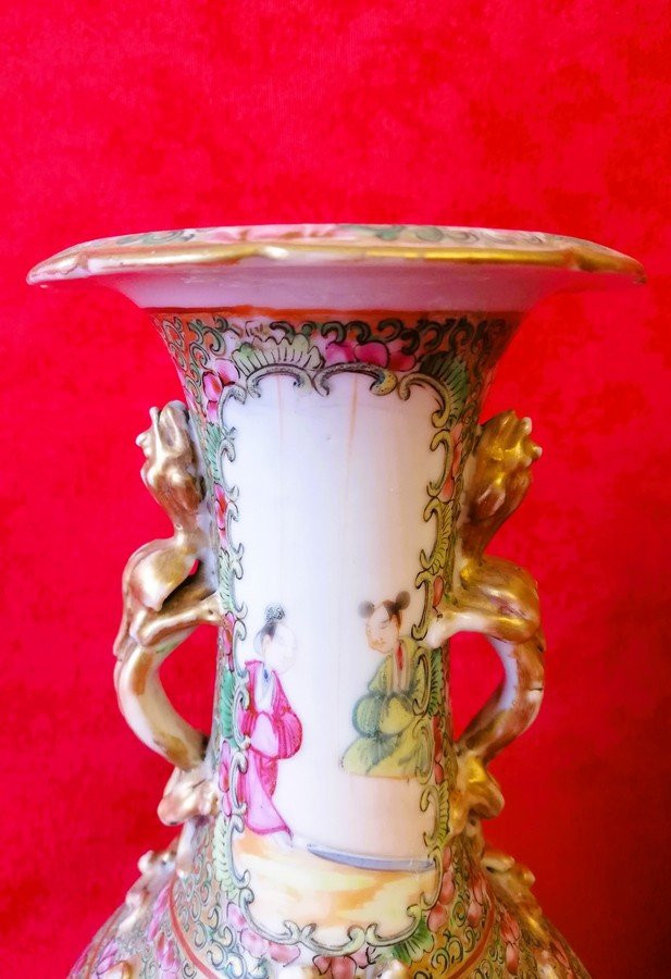 Pair Of Chinese Porcelain Vases -photo-2