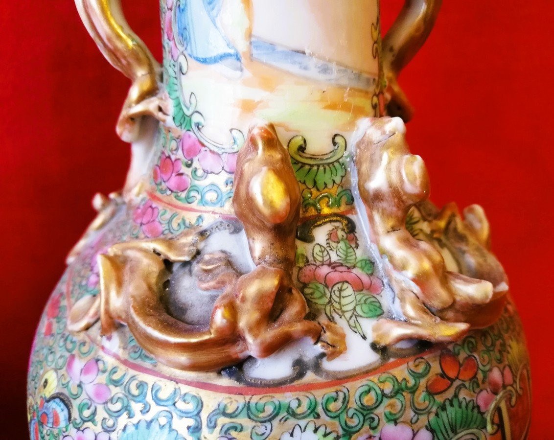 Pair Of Chinese Porcelain Vases -photo-3