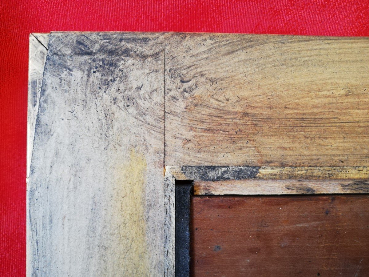 Huile sur panneau encadrée -photo-4