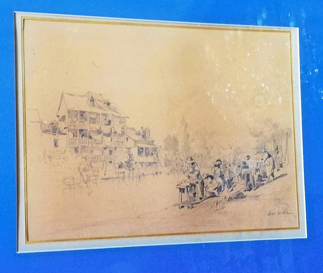 Dessin encadré Jules NOËL -photo-2