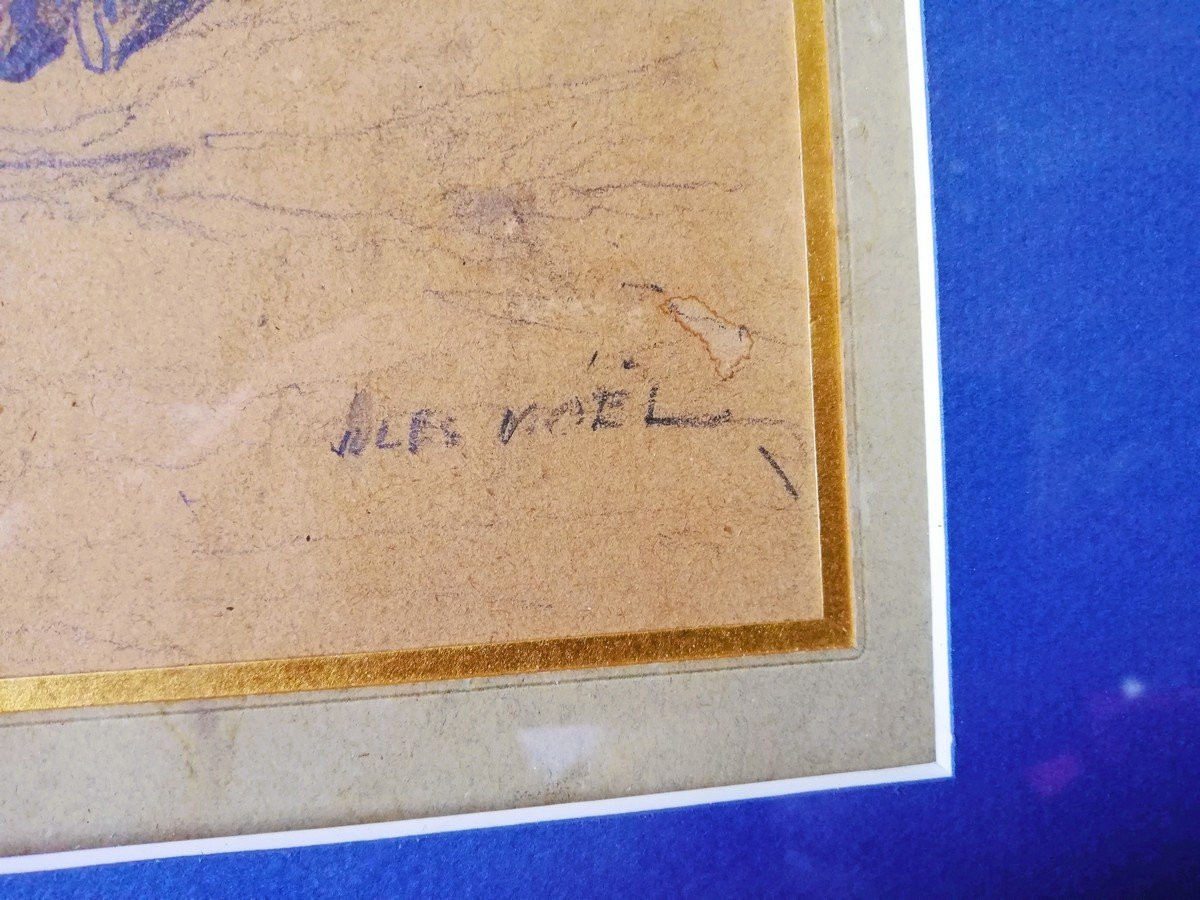 Dessin encadré Jules NOËL -photo-3