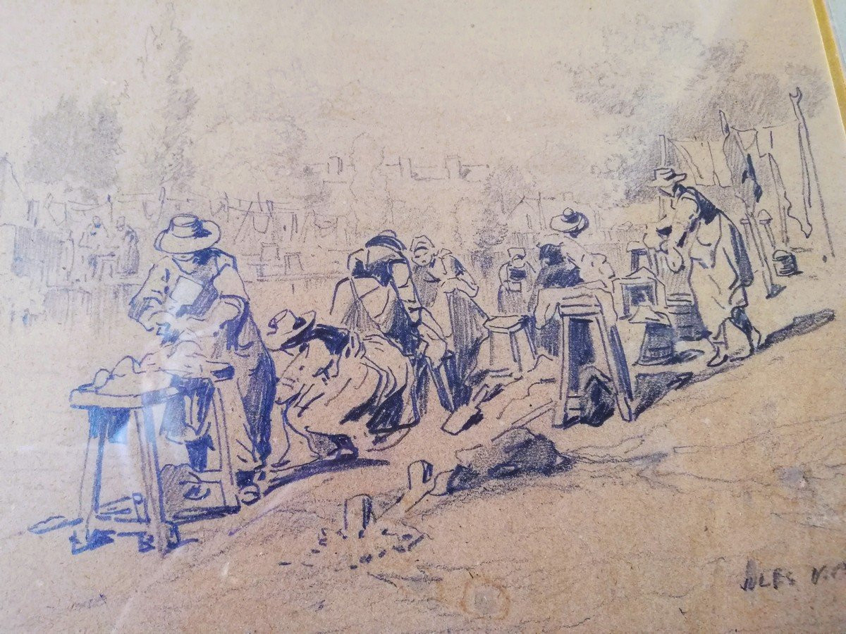 Dessin encadré Jules NOËL -photo-4