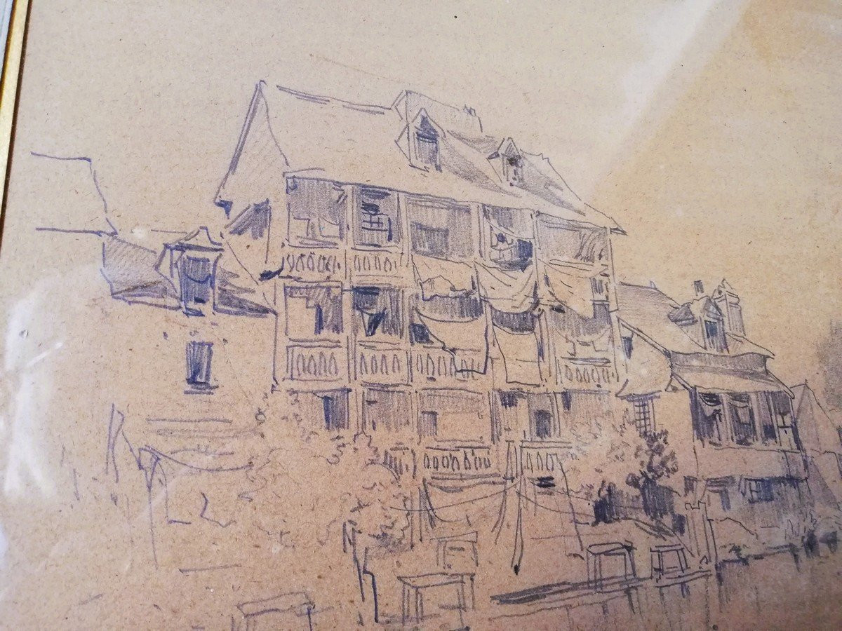 Dessin encadré Jules NOËL -photo-1