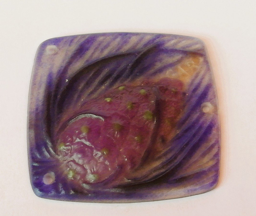 Argy-rousseau Glass Paste Medallion -photo-2