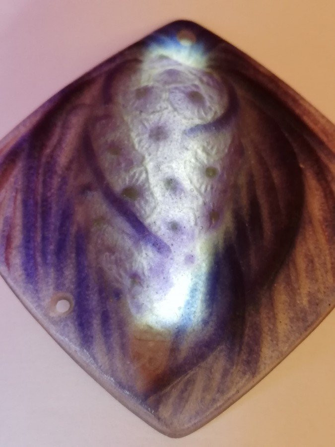 Argy-rousseau Glass Paste Medallion -photo-5
