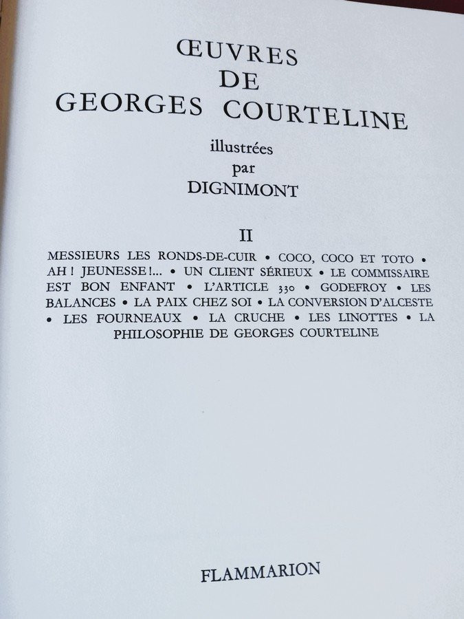 Les œuvres de Courteline en deux volumes    -photo-7