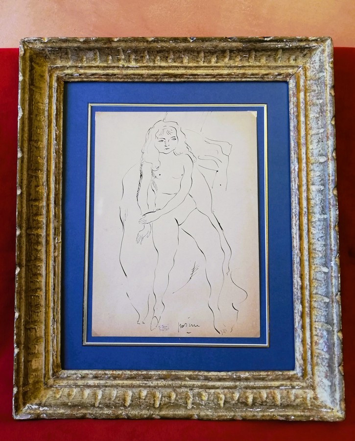 Dessin original encadré de PASCIN 