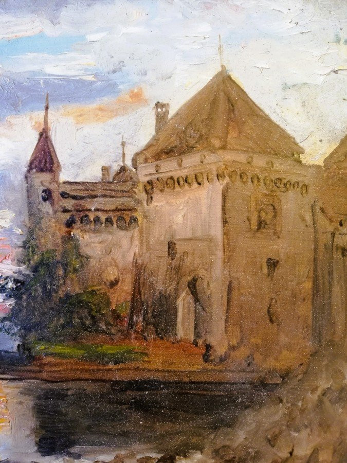 Oil On Thick Cardboard By Gabriel Trevoux -photo-3