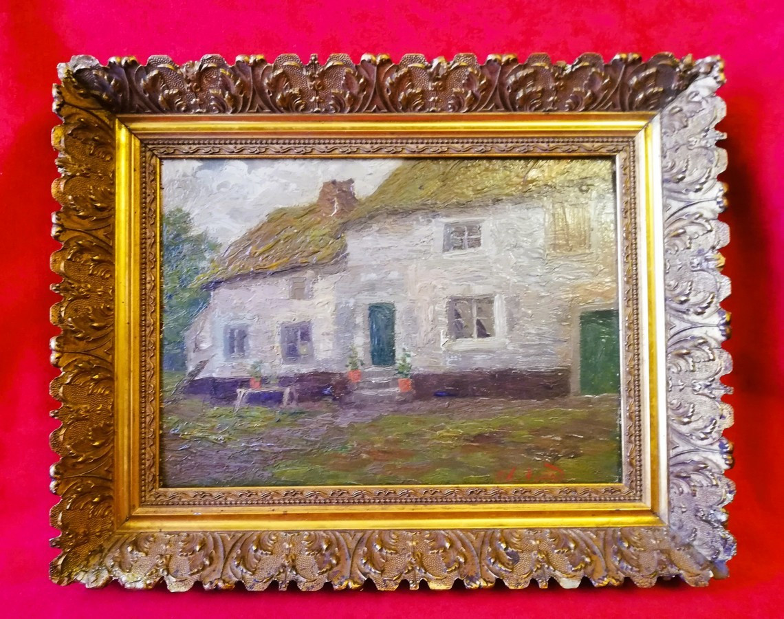 Framed Oil On Panel 