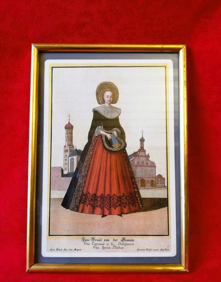 Set Of Five Framed Engravings-photo-2