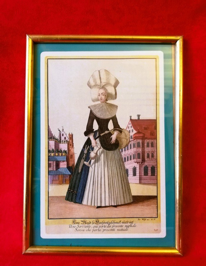 Set Of Five Framed Engravings-photo-4