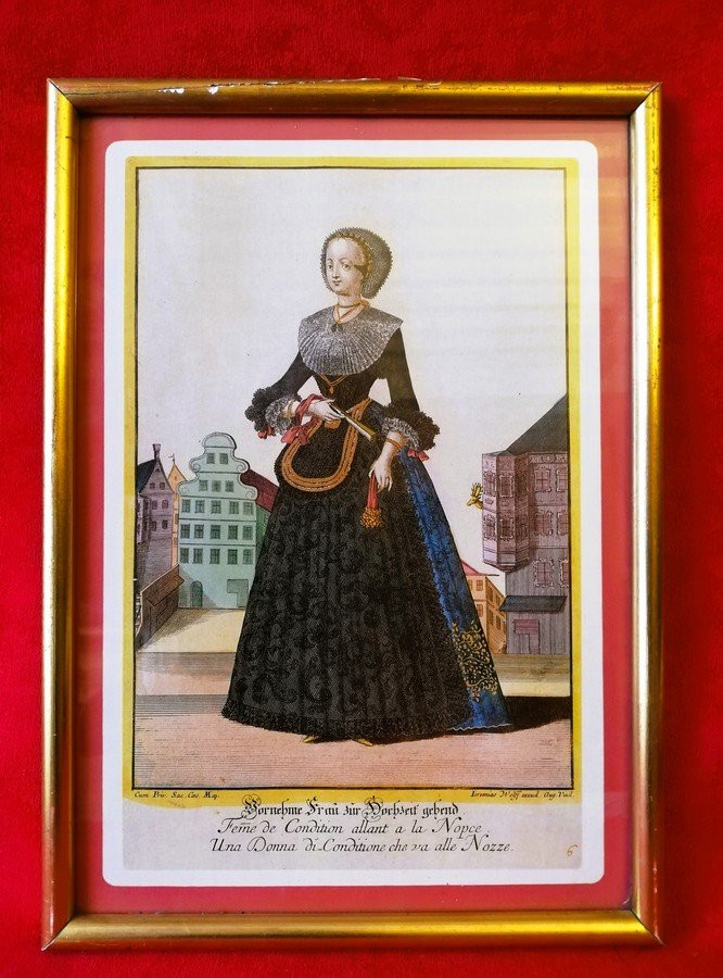 Set Of Five Framed Engravings-photo-2