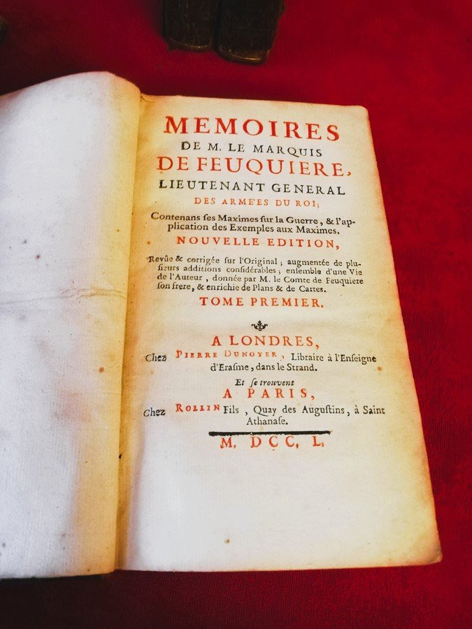 Livres quatre volumes mémoires DE FEUQUIERE   -photo-1