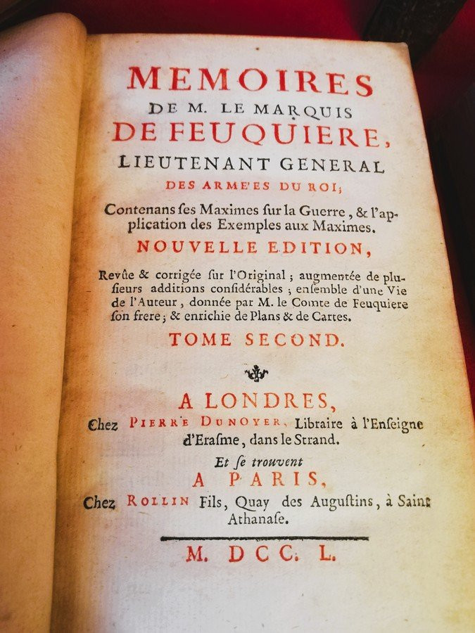 Livres quatre volumes mémoires DE FEUQUIERE   -photo-3