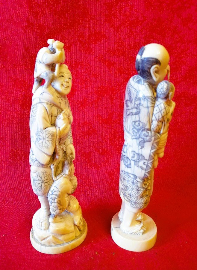 Paire d'OKIMONOS Japon  -photo-3