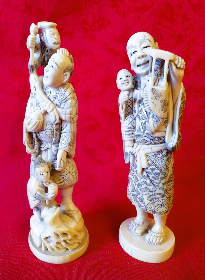 Paire d'OKIMONOS Japon  