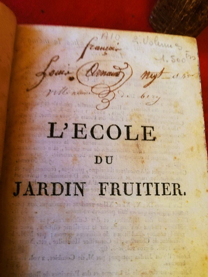 Livres deux volumes L'école du jardin fruitier -photo-4