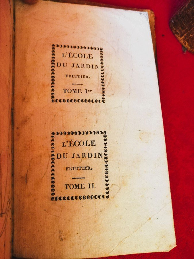 Livres deux volumes L'école du jardin fruitier -photo-3