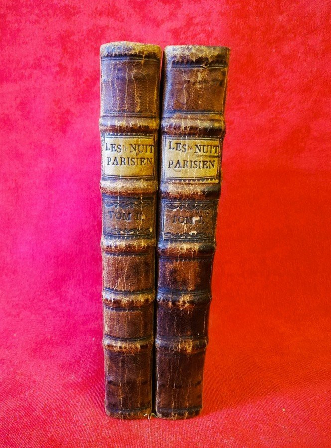 Deux livres du 18ème siècle les Nuits Parisiennes -photo-2
