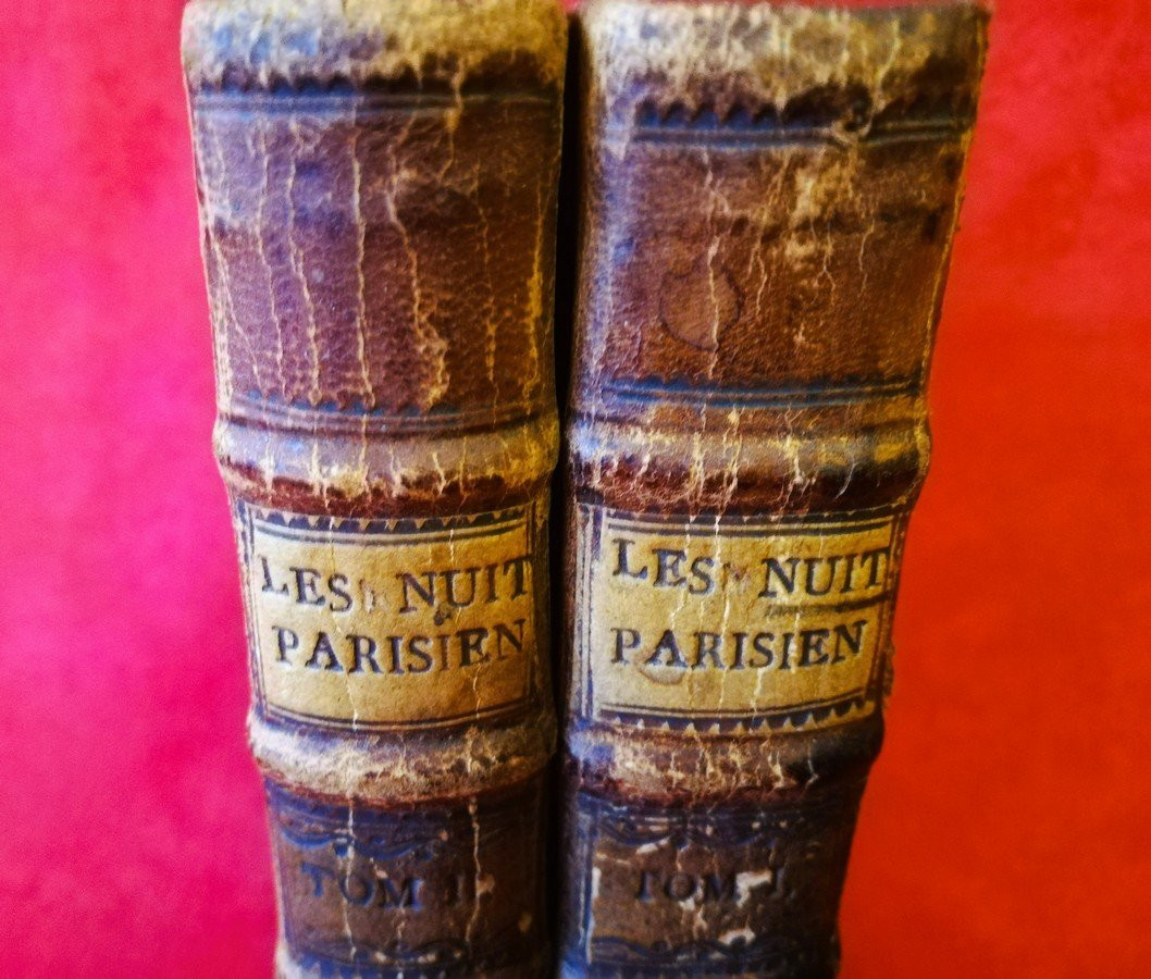 Deux livres du 18ème siècle les Nuits Parisiennes -photo-3