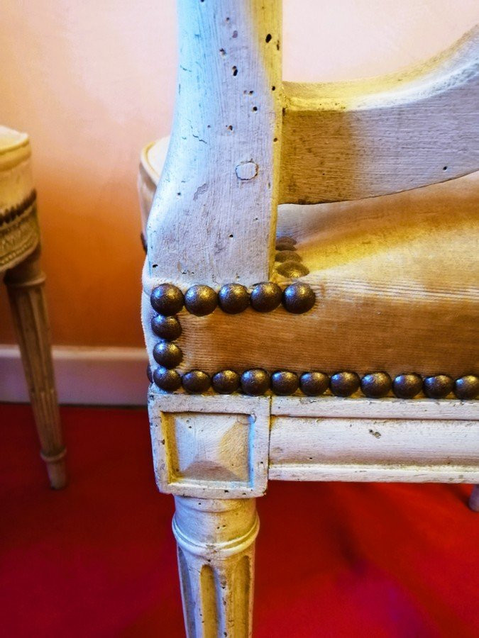 Deux chaises Montgolfières époque Louis XVI -photo-6