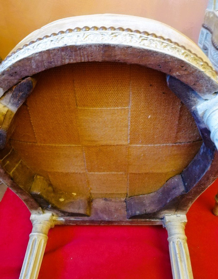 Deux chaises Montgolfières époque Louis XVI -photo-8