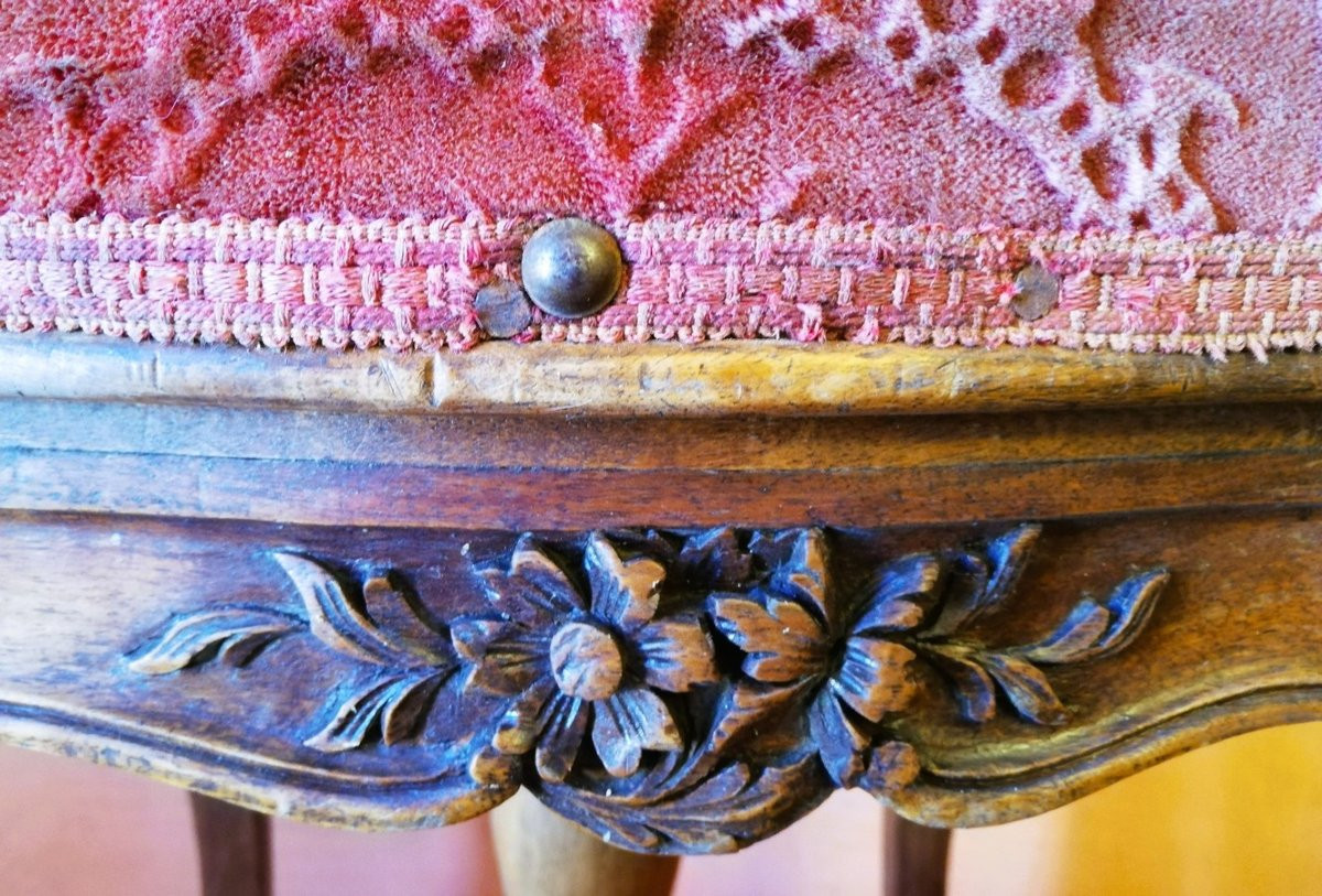 Tabouret en noyer -photo-2