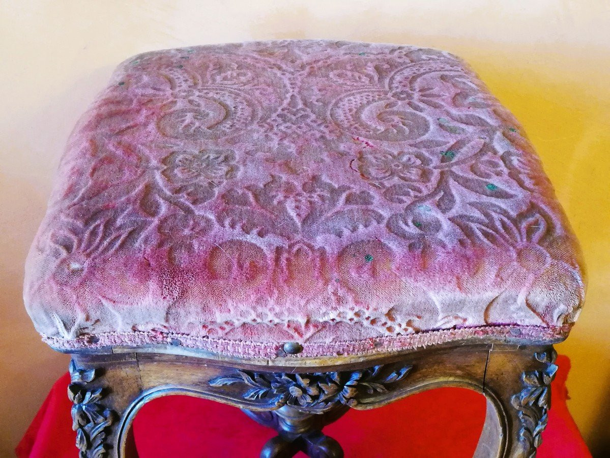 Tabouret en noyer -photo-4
