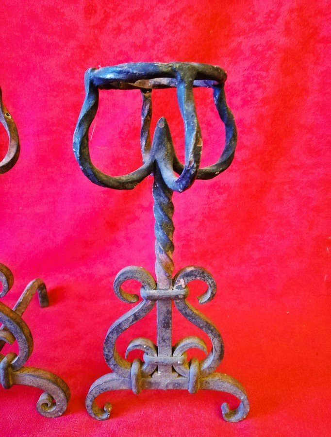 Paire de chenets de Maîtrise -photo-3