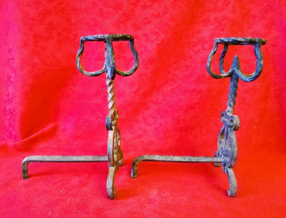 Paire de chenets de Maîtrise -photo-2