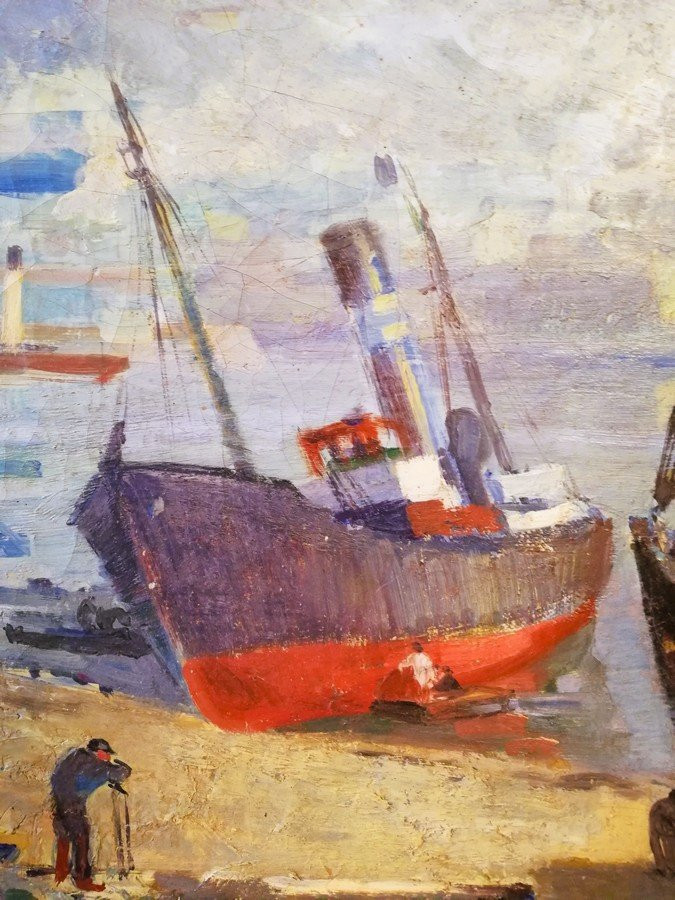 tableau huile sur toile encadrée -photo-2