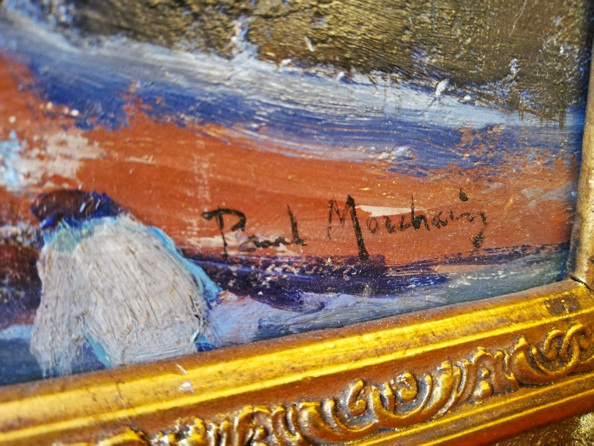 tableau huile sur toile encadrée -photo-4