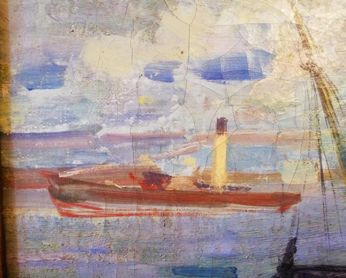 tableau huile sur toile encadrée -photo-2