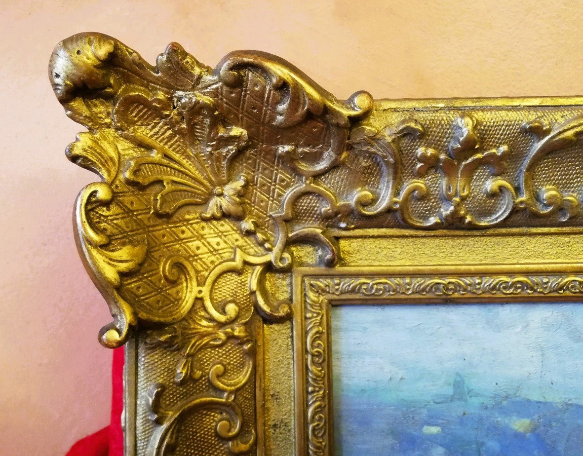 tableau huile sur toile encadrée -photo-3