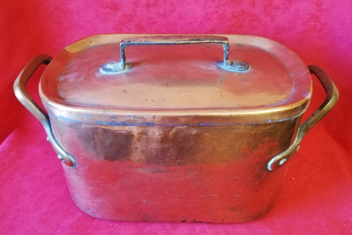 Daubière en cuivre -photo-3