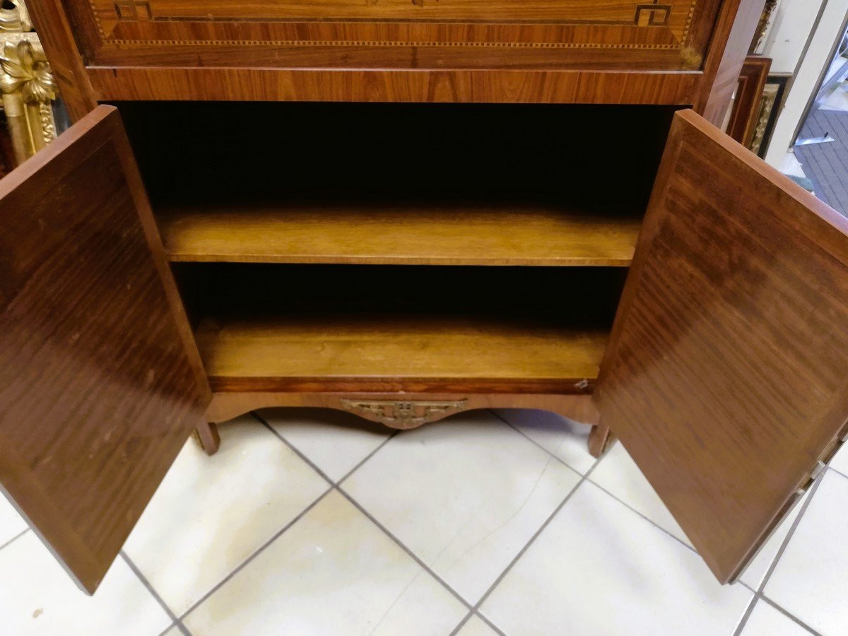 Secrétaire en marqueterie de style Louis XVI -photo-6