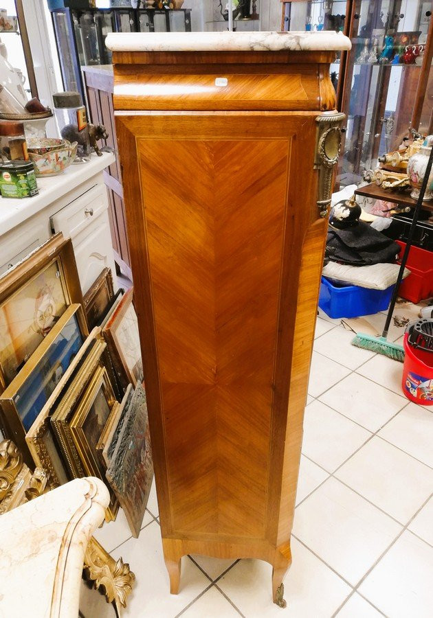 Louis XV Style Secretary Desk With Ogee Molding-photo-1