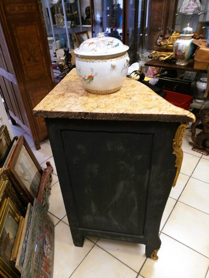 Meuble en laque noire -photo-2