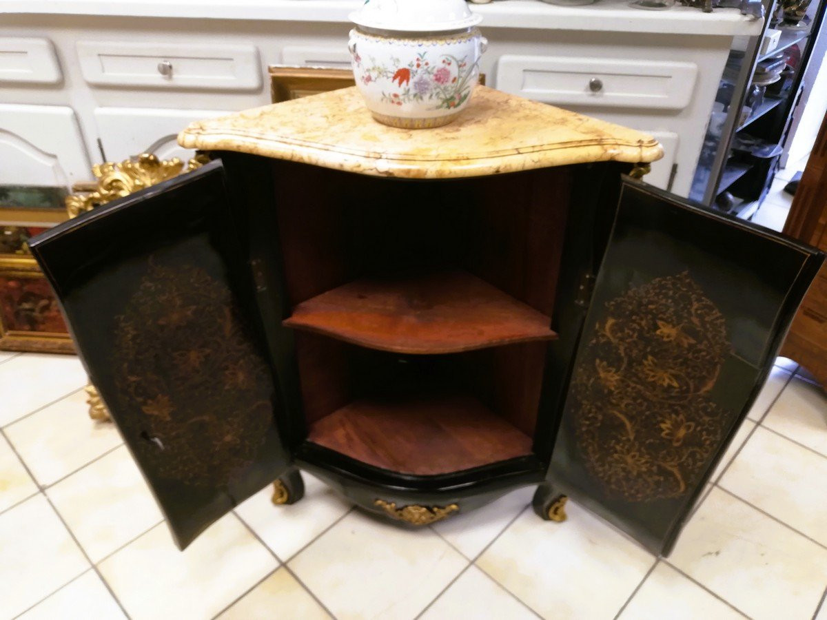 Meuble en laque noire -photo-4