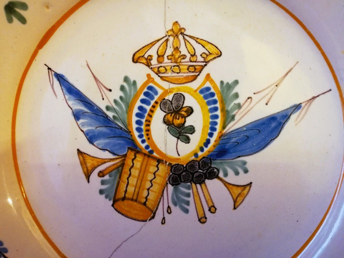 Nevers Plate, Late 18th Century-photo-2
