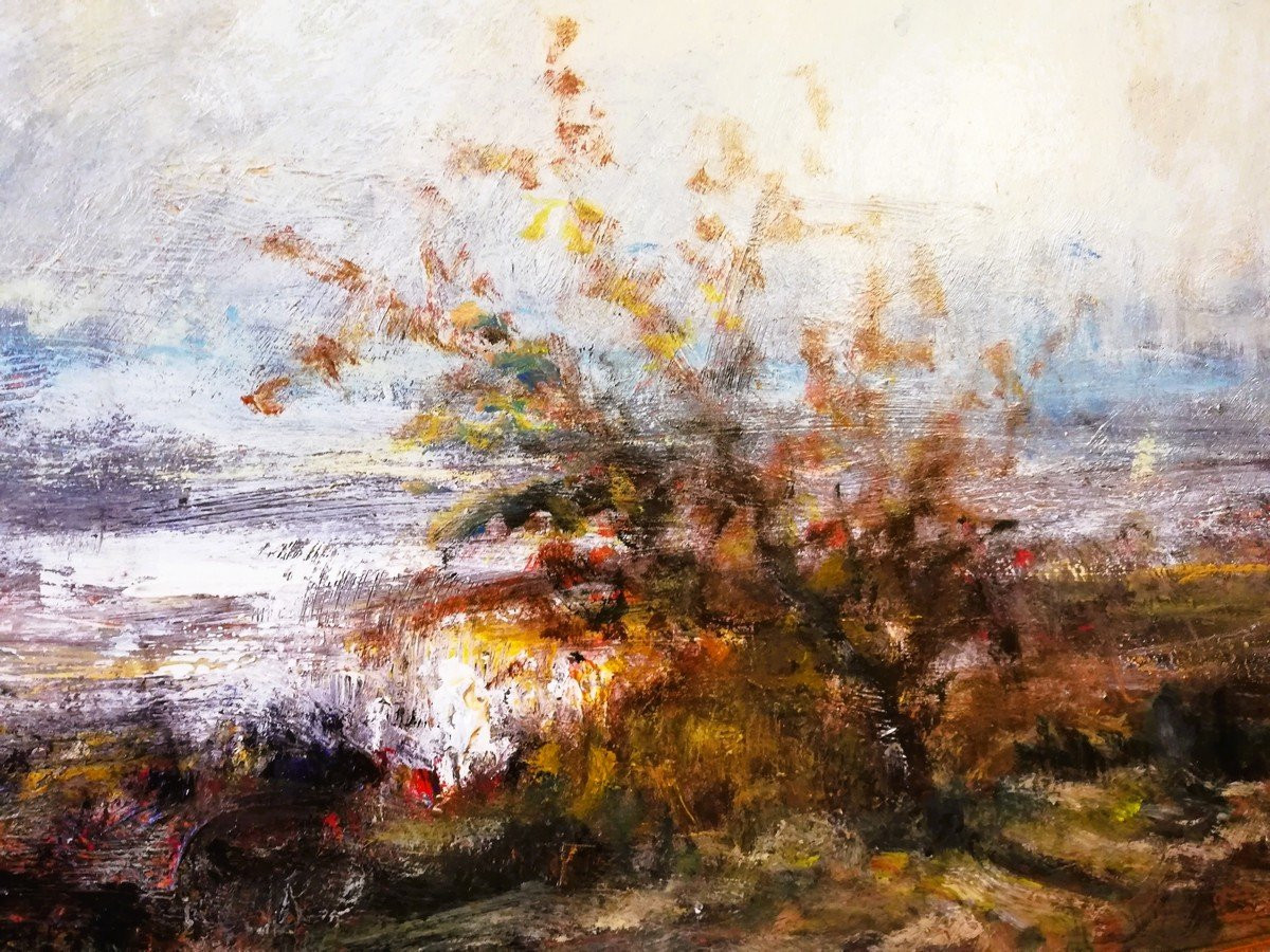 Huile sur isorel signée COWEZ-photo-1